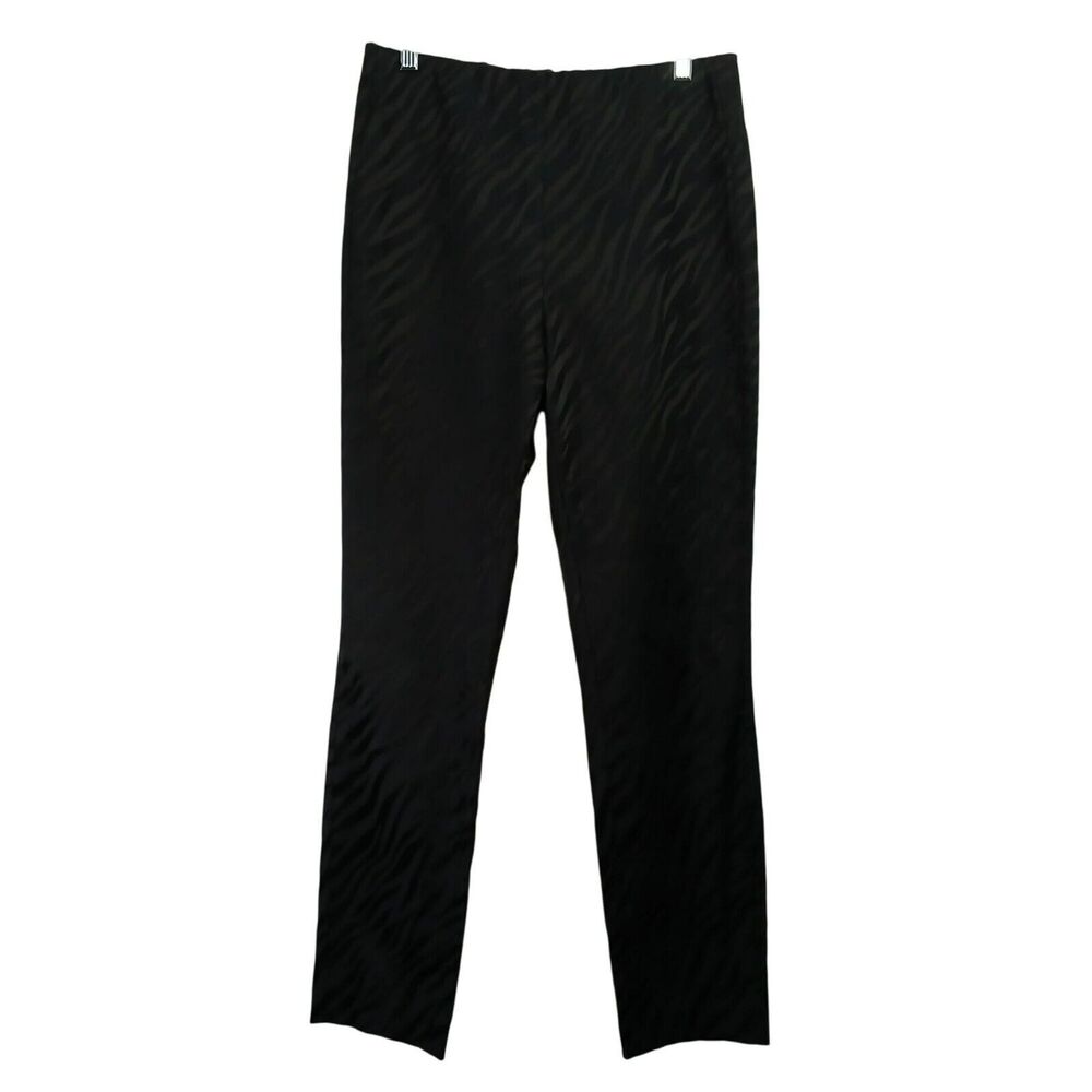 Rag & Bone Ankle Pants Women 8 Black Zebra Print Pull On Back Zipper